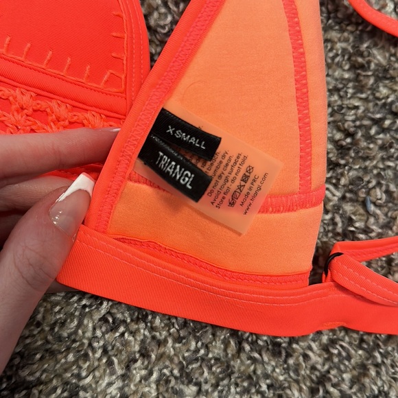 Triangl Orange Farrah Neoprene Bikini Top - Picture 3 of 4